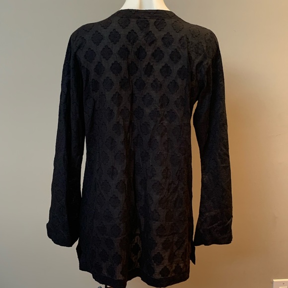 VIX - Black Bathing suit coverup w/ Multi-color Beaded Neckline - Picture 4 of 6